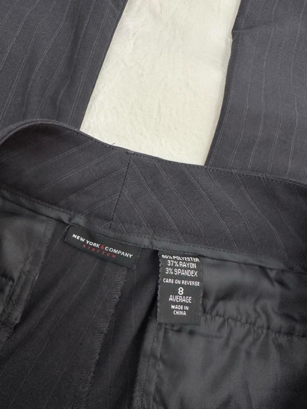 Low Rise Bootcut Pinstripe Pants - Picture 7 of 8
